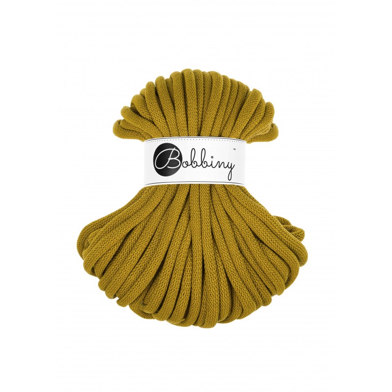 Spicy Yellow Corde Tressé eJumbo 9mm 30m - Cordon Premium pour l'Artisanat