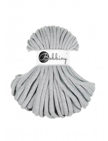 Light Grey Jumbo- Flechtkordel 9 mm 30 m – Premiumschnur für Handarbeiten