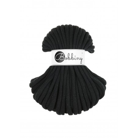 Black Corde Tressé eJumbo 9mm 30m - Cordon Premium pour l'Artisanat