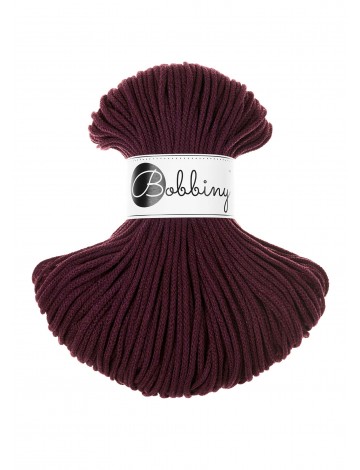 Burgundy cotton cord 3mm 100m | BOBBINY