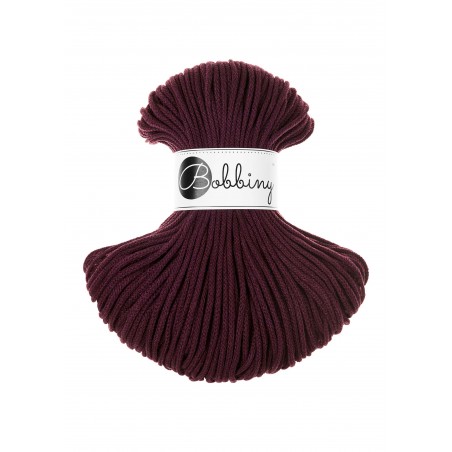 Burgundy cotton cord 3mm 100m | BOBBINY