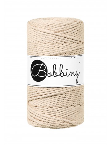 Warm Beige | Corde torsadée 3ply 3mm 100m | Bobbiny