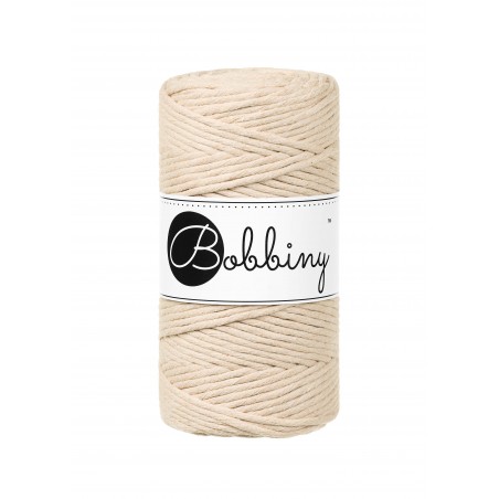 Warm Beige Macrame Cord 3mm 100m | BOBBINY