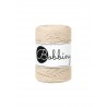 Warm Beige single twist macrame cotton cord 1.5mm 100m | BOBBINY
