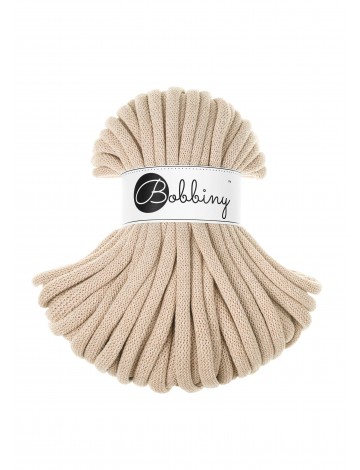 Warm Beige Jumbo Braided Cord 9mm 30m - Premium Cord for Handicrafts