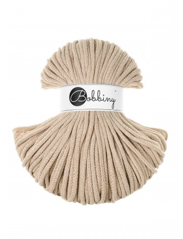 Warm Beige cotton cord 5mm100m |BOBBINY