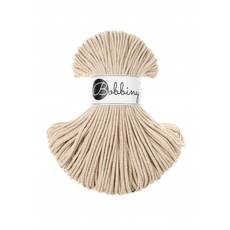Warm Beige cotton cord 3mm 100m | BOBBINY