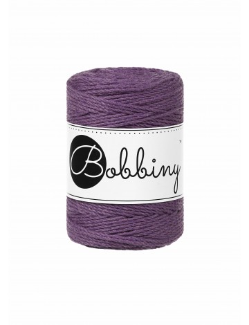 Fioletowy sznurek do makramy 3ply 1.5mm 100m | Bobbiny