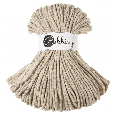 Beige cotton cord 100m - BOBBINY