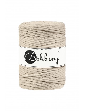 Beige Macrame Cord 5mm 100m - BOBBINY