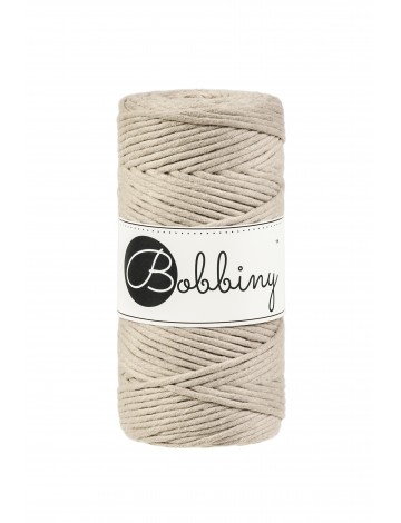 Beige Macrame Cord 3mm 100m - BOBBINY