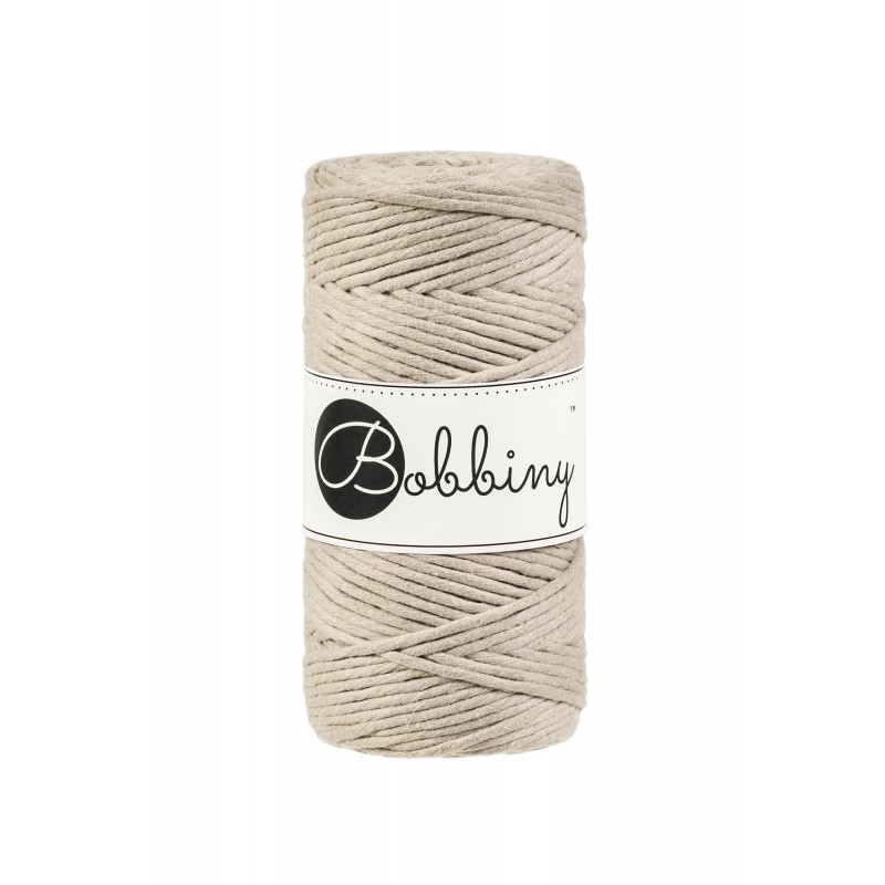 Beige | corde pour macramé 3mm 100m | BOBBINY