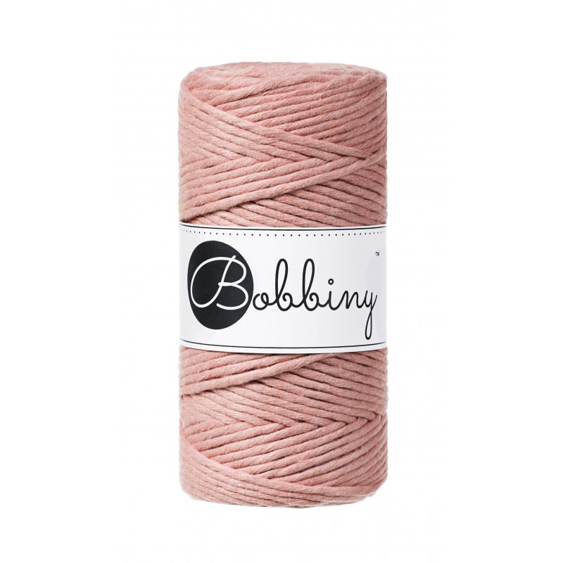 Blush Macrame Cord 3mm 100m - BOBBINY