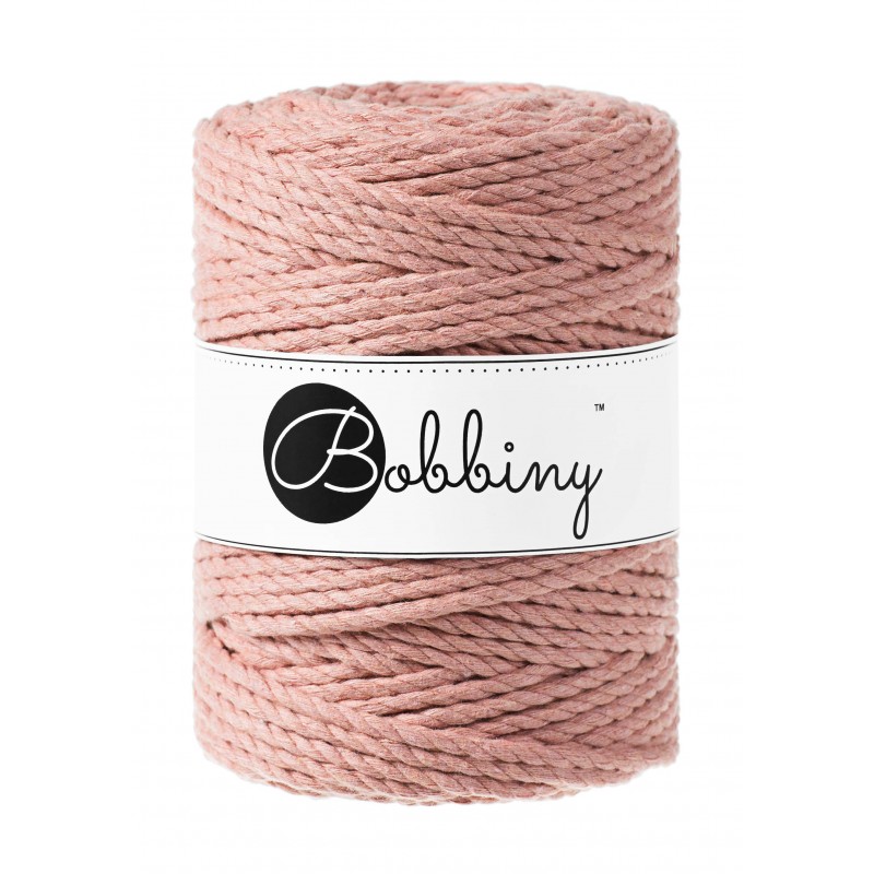 Blush | Corde torsadée 3ply 1.5mm 100m | Bobbiny