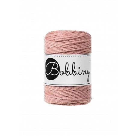 Blush macrame cotton rope 3ply 1.5mm 100m | Bobbiny