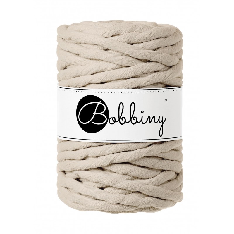 Beige Macrame Cord 9mm 30m - BOBBINY