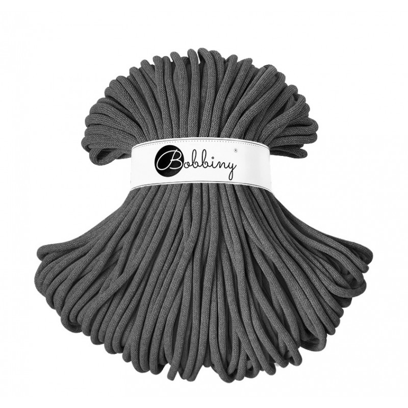 Charcoal cotton cord 100m - BOBBINY