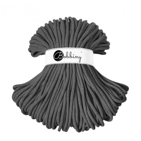 Charcoal cotton cord 100m - BOBBINY