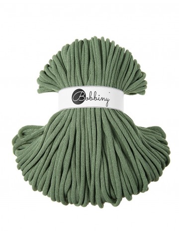Eucalyptus-green cotton cord 100m 9mm - BOBBINY Jumbo