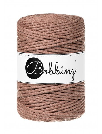 Mocha Mousse | Sznurek bawełniany skręcany pojedynczo  5mm 100m | BOBBINY