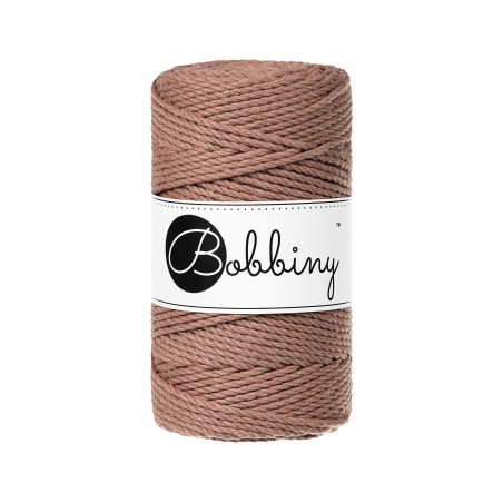 Mocha Mousse | Sznurek 3ply potrójnie skręcany 3mm | BOBBINY