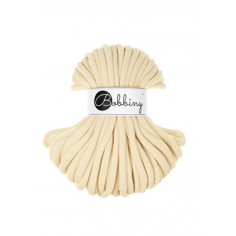 Masełkowy Jumbo Sznurek Pleciony 9mm 30m - Idealny do Twojego Rękodzieła