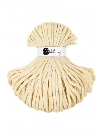 Butter Yellow cotton cord 9mm jumbo 100m | BOBBINY