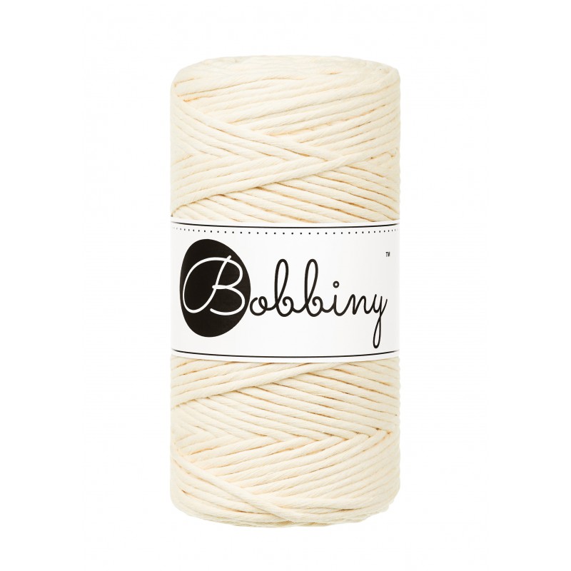 Butter Yellow Macrame Cord 3mm 100m | BOBBINY
