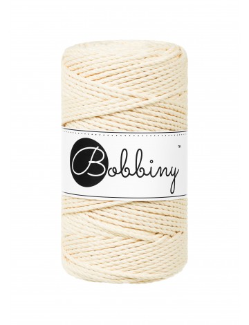 Butter Yellow | Corde torsadée 3ply 3mm 100m | Bobbiny