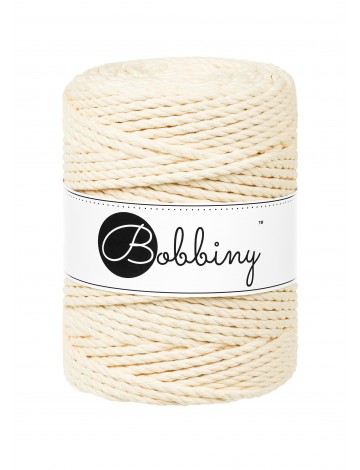 Butter Yellow 3ply Macrame Rope 5mm 100m | BOBBINY