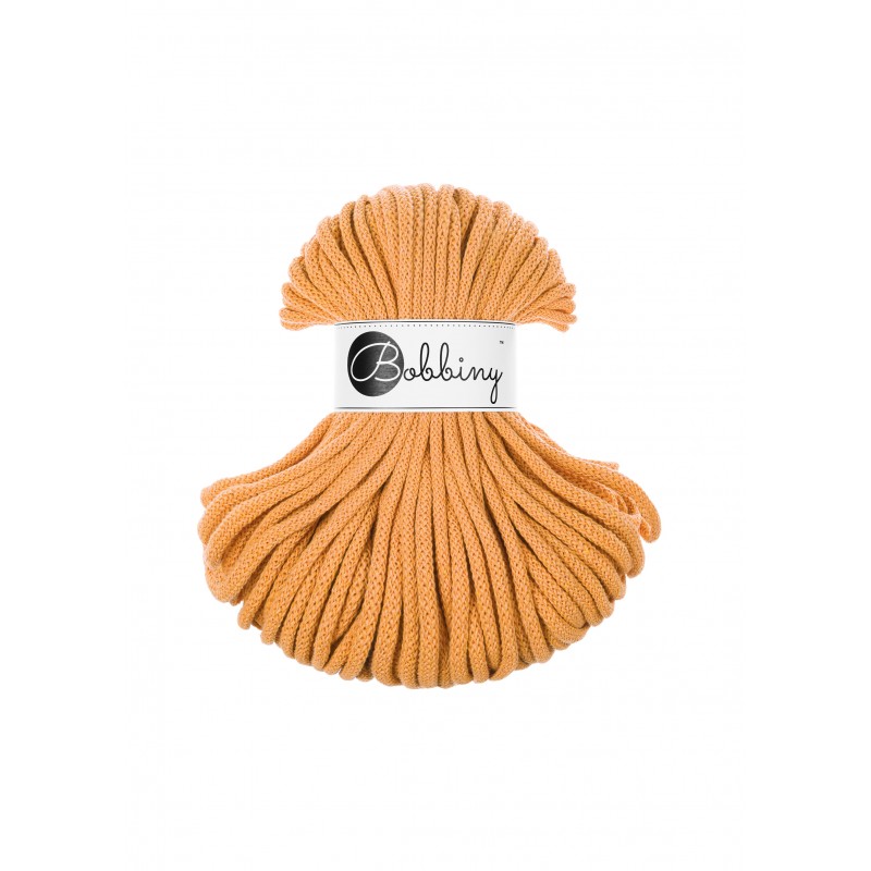 Pomarańczowy Sznurek Pleciony 5mm 50m | BOBBINY