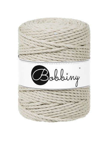 Pale Olive 3ply Macrame Rope 5mm 100m | BOBBINY