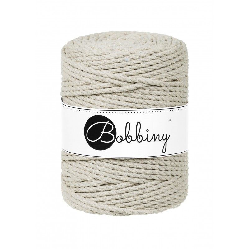 Pale Olive 3ply Macrame Rope 5mm 100m | BOBBINY