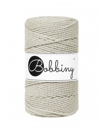 Pale Olive Macrame Rope 3ply 3mm 100m | BOBBINY