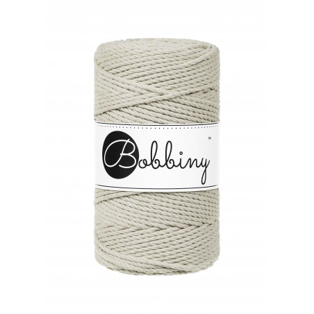 Pale Olive Macrame Rope 3ply 3mm 100m | BOBBINY
