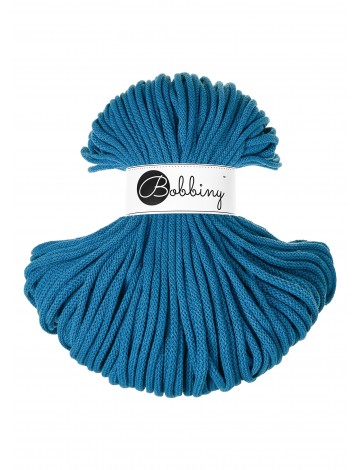 Dopamine Blue Sznurek pleciony 5mm 100m do makram | BOBBINY