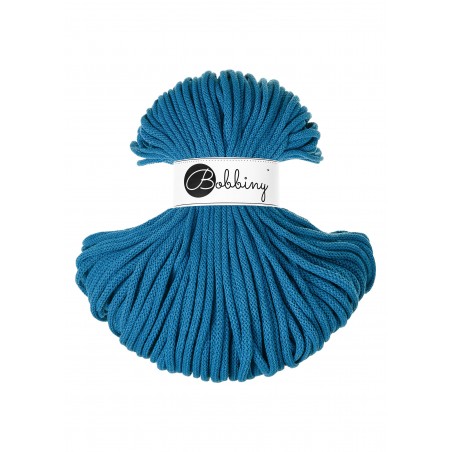 Dopamine Blue Sznurek pleciony 5mm 100m do makram | BOBBINY