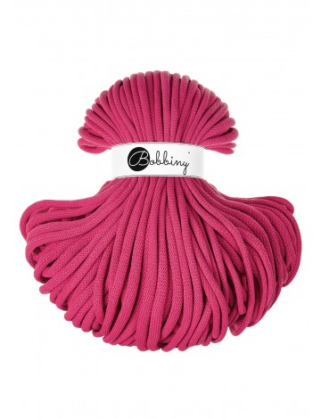 Dopamine Pink sznurek bawełniany jumbo 9mm | BOBBINY