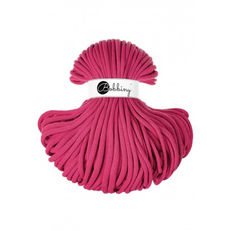 Dopamine Pink sznurek bawełniany jumbo 9mm | BOBBINY