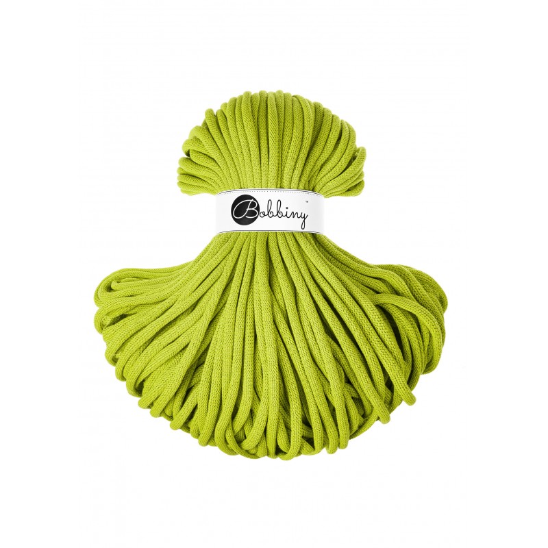 Dopamine Lime sznurek bawełniany jumbo 9mm | BOBBINY