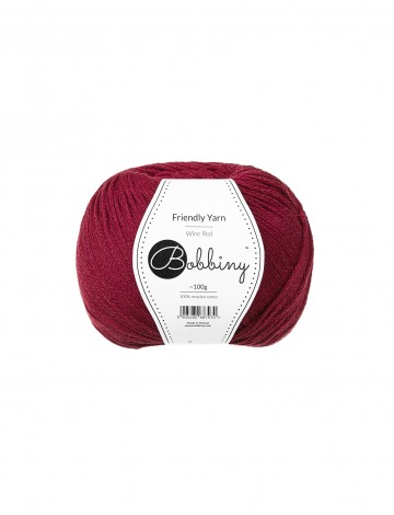 Włóczka Friendly Yarn Czerwone Wino | Bobbiny