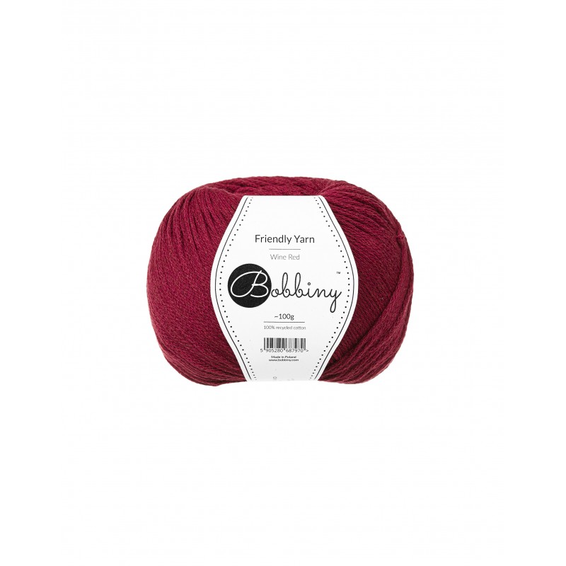 Friendly Yarn Wine Red | Bobbiny
