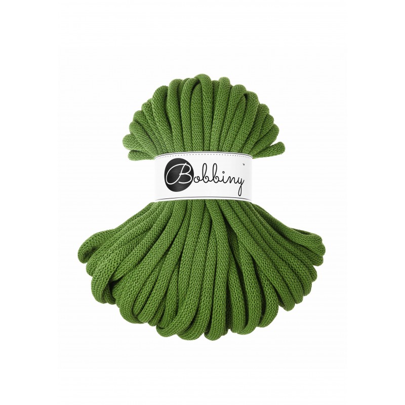 Moss Green Jumbo Braided Cord 9mm 30m - Premium Cord for Handicrafts