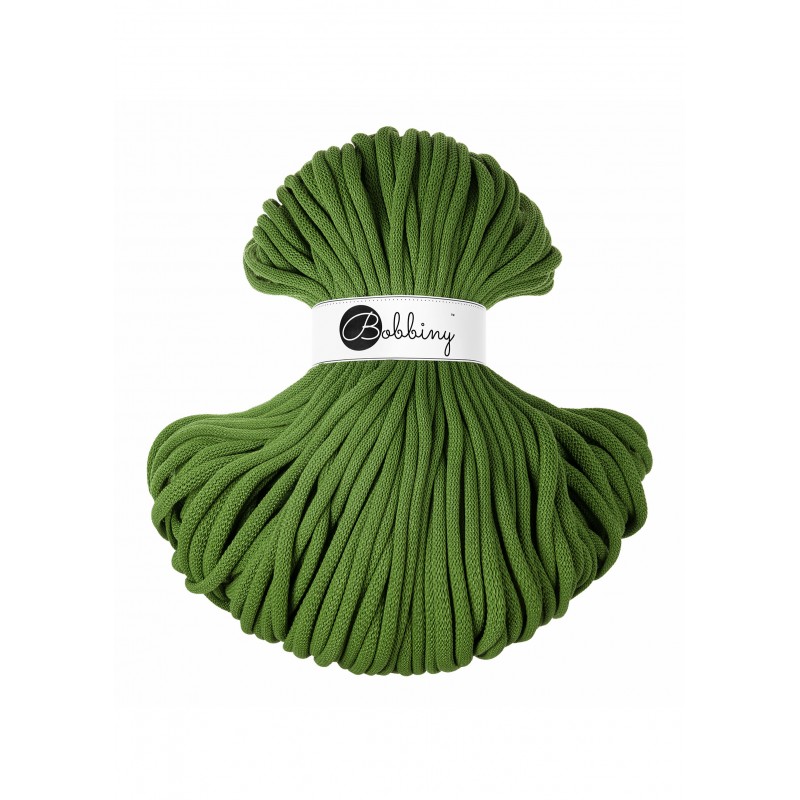 Moss Green cotton cord 9mm jumbo 100m | BOBBINY