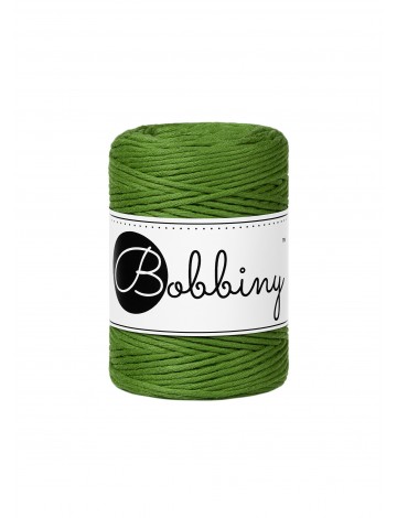 Moss Green single twist macrame cotton cord 1.5mm 100m | BOBBINY