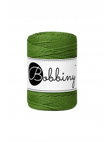 Moss Green macrame cotton rope 3ply 1.5mm 100m | Bobbiny