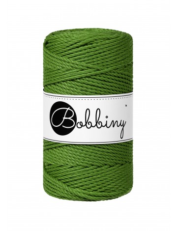Moss Green Macrame Rope 3ply 3mm 100m | BOBBINY