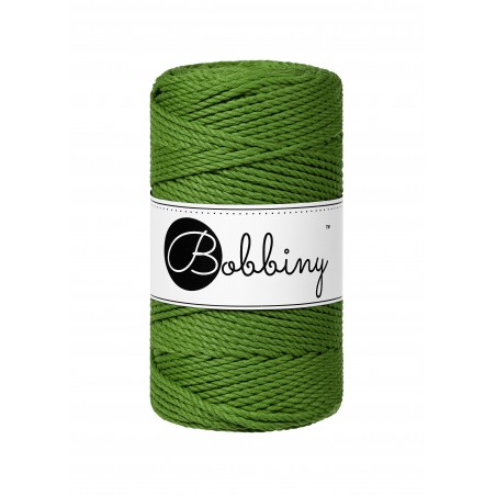 Moss Green Macrame Rope 3ply 3mm 100m | BOBBINY