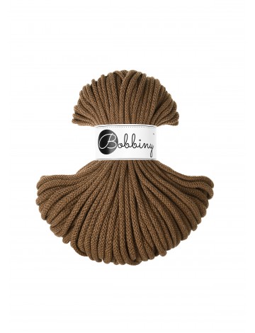 Nut Brown Braided Cord 5mm 100m | BOBBINY