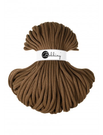 Nut Brown cotton cord 9mm jumbo 100m | BOBBINY
